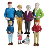 Creative Minds Marvel Education Caucasian Family Toy Figure Set for Kids Ages 3+, Set of 8 Inclusive and Diverse Dollhouse Toy F
