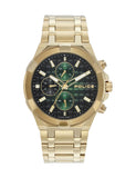 Police Rock Rebel Quartz Green Round Dial Men'S Watch | Stainless Steel Strap Material | Watches For Men Analog - Plpewgk0082003