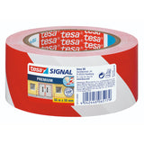 tesa 58131-00000-00 Signal Premium Marking and Warning Tape 66 m : 50 mm Red/White