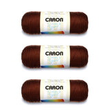 Caron Simply Soft Chocolate Yarn - 3 Pack of 170g/6oz - Acrylic - 4 Medium (Worsted) - 315 Yards - Knitting/Crochet