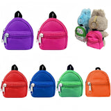 PanniOhye 6PCS Doll Mini Backpack, Realistic Miniature Backpack for 15cm-17cm Doll (Solid color)