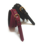 Generic Womens Cotton Canvas Belts 2Pcs Black And Maroon