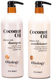 Oliology Nutrient Rich Coconut Oil Shampoo & Conditioner Combo Pack - Helps Restore Damaged Hair | Provides Intense Shine | Mois