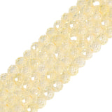 3mm Yellow Zircon Faceted Gemstone Round Loose Beads Strand 15.5-16 DIY Jewelry Making