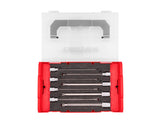 TEKTON 3/8 Inch Drive Long Triple Square Bit Socket Set with Mini Stacking Tool Box, 8-Piece (M4 - M12) | SHB91705