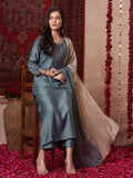 Anni Designer Women'S Rayon Viscose Solid Straight Kurta With Pant & Dupatta (Raja Saab Grey-Vks13_3Xl_Grey_Xxx-Large),Grey,3XL,,,