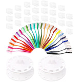 Yoseng 24 Colors Ink Blending Brushes, Background Blenders,Ink Blending Tools for Card Making with Caps and Stand