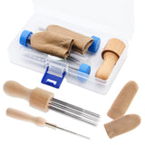 IMZAY Needle Felting Tools, Needle Felting Supplies, Needle Felting Kit with 3 Size 30 Pcs Needles Felting Needles,Wooden Handle