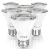 Sunco 6 Pack PAR20 LED Bulbs, Flood Light Bulb Outdoor, 470 LM, 7W (50W Equivalent), 5000K Daylight, E26 Medium Base, Dimmable,