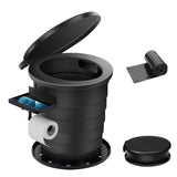 TRIPTIPS 2025 Upgrade Retractable Portable Toilet Foldable Height Adjustable Travel Toilet for Car Camping Toilet Porta Potty fo