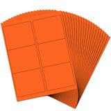 JAM PAPER Shipping Address Labels - Large - 3 1/3 x 4 - Orange - 120/Pack