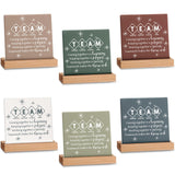 Sieral 6 Packs Thank You Gifts for Coworkers Appreciation Gifts Inspirational Desk Decor Motivational Desk Signs for Teacher Emp