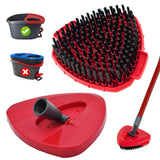 Mop Head Scrub Brush & Mop Base for OCedar EasyWring, Scrubber Attachment