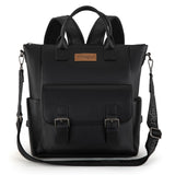 Montana West Wrangler Medium Cute Fashion Backpack for Women Black Purse Backpack with Removable Crossbody Shoulder Strap WG175-
