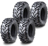WANDA Set of 4 ATV UTV tires 24x9-11 24X9X11 Front & Rear P341 Deep Tread Mud