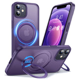 Anqrp 360 All-in-ONE Stand Case for iPhone 12/12 Pro Case with Rotatable Magnetic Kickstand Ring Holder, Compatible with Mag-Saf
