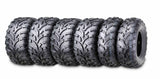 WANDA Set 6 ATV UTV tires (2) 25x10-12 Front & (4) 25x11-12 Rear Mud 6x6