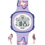 Spiky Digital Sports Watch For Kids (Purple) | Multifunctional, Luminous Display & Alarm | Water Resistant & Printed Silicone St