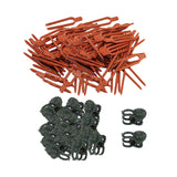 Zoomella Planting Fork Reusable Plant Fixator Clips For Plants Garden Berry Stem 300Pcs Red|Plant Ties & Supports|Home & Garden