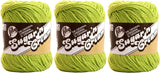 Bulk Buy: Lily Sugar n Cream Solids 100% Cotton Yarn (3Pack) (Hot Green #1712)