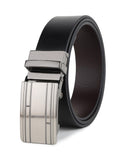 Sunshopping MenS Formal Genuine Leather Auto Lock Buckle Black Belt (Jafa99Bl) (38, Black)
