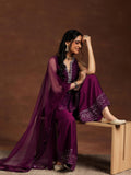 Libas Women'S Silk Blend Kurta Set (36840 Burgundy L