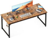 ODK 63 Inches Large Computer Desk for Home Office, Modern Desk for Small Spaces, Writing Desk with Headphone Hooks, Vintage
