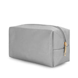 DOB SECHS PU Leather Cosmetic Bag Portable Toiletry Bag for Daily Use Cosmetic Organizer Water-resistant Make up Organizer Light