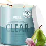 Candle-Lite Pure Rain & Blonde Woods Scented Candles, Mothers Day Gifts for Mom, Odor-Eliminating Neofresh Technology 99.9%, 16