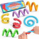 Fidget Toys Silicone Sensory Sticks, Textured Calming Sensory Toys for Kids with Autism, Autism Toy for Anxiety Relief, Travel T