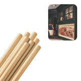 Hardwood Round Dowels (3/4 x 36, Pack of 8) | Variety of Diameters & Wood Species | Unfinished Wooden Dowel Rods for Crafts & DI