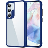 HOOMIL Case for Samsung Galaxy A35, Non-Yellowing, Drop Protection, Anti-Scratch Transparent Hard Back Phone Cover - Blue