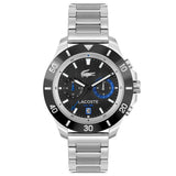 Lacoste Toronga Qtz Multifunction Black Round Dial Men'S Watch|Stainless Steel Material|Multi Color Band - 2011342