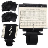 Canlierr 19 Pcs Marching Flute & Piccolo Lyre Folder Flutist Friend with Adjustable Marching Band Flip Folio Folder Windows Doub