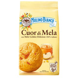 Mulino Bianco Cuor di Mela 8.82oz (250g) - Authentic Italian Biscuits with Apple Filling - Perfect Snack or Breakfast Treat - Ma