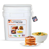 NuManna Family Pack Bucket 144 Servings 1-Month Emergency Meal Kit | Non-GMO Freeze-Dried Survival Food | Nutritious Everyday Me