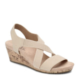 LifeStride Womens^Women's Mexico Wedge Sandal, Bone, 7 M US