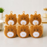 Breling 6 Pcs Cow Shape Dish Sponge Dual Sided Non Scratch Scrubbers