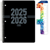 Global Datebooks Dated Middle School or High School Student Planner for Academic Year 2025-2026 Includes Ruler/Bookmark and Plan