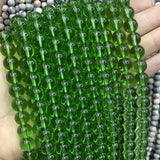Dark Green, 10mm 60pcs Glass Crystal Bead Round Loose Spacer Smooth Bead for Jewelry Making DIY Necklace Bracelet Accessory Find
