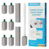 Pumice Stone Toilet Bowl Cleaner, 1 Handle, 6 Refills and 2 Standalone Bars