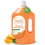 QKLYXEN Floor Cleaning Solution Compatible with Tineco - 82 FL OZ Orange Floor Cleaner - Subtle Orange Scent- For All Cordless W