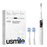 usmile Y10 PRO Rechargeable Electric Toothbrush with Smart Display, Missed Spot Detection, Pressure Sensor, 180-Day Battery Life