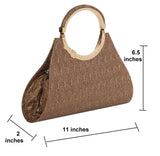 Adisa Women Girls Clutch Bag Purse Handbag Wedding Bridal (Copper),Copper,,B09THNQL56