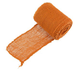 JubileeYarn Burlap Jute Craft Ribbon - 5.5 x 10 Yards - Orange - 1 Roll