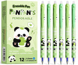 Stylish Writing 12Pcs Erasable Gel Pens | 0.5 mm Fine Point Smooth, Quick Drying Blue Ink Pen | Best Birthday Return Gifts for K