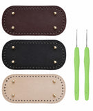Mittijoy 5Pcs Bag Making Accessories, Complete Set For Crafting Custom Handbags, Includes 3 Woven Bag Bases And 2 Soft Grip Croc
