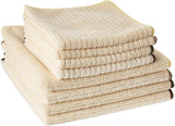 DII Cleaning Collection Soft Highly Absorbent Microfiber, Dishcloth and Dishtowel Set, Natural, 8 Count