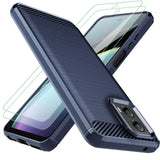for Moto G 5G 2024 Case:Motorola G 5G 2024 Case with 2pcs Screen Protector Shock-Absorption Flexible TPU Rubber Protective Cell