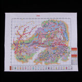 Heavenglow Country Landscape Stamped Cross Stitch Kits For Beginners 14Ct 44X34Cm|Crafts|Needlecrafts & Yarn|Embroidery & Cros